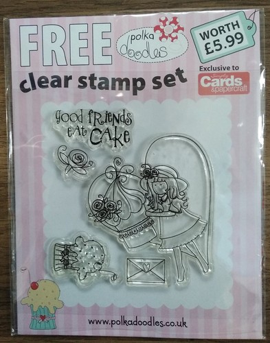 Polka doodles clear - clear, stamp