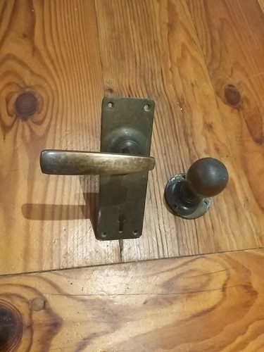 1930s reclaimed brass door - 1930s,
