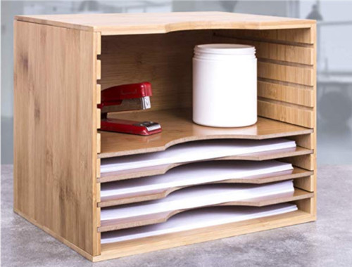 Bamboo wooden desktop - bamboo, file