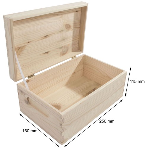 Wooden storage box 25x16x11cm - wooden,