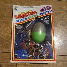 Battlestar Galactic Rare Space Glow Putty On Card Collectible 1978 Vintage