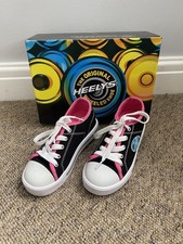 Heelys Girls Original Wheeled Shoe Size 12 | Black / Pink Classic X2 #HE100853K