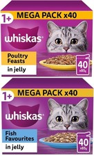 40 x 85g Whiskas 1+ Fish