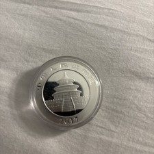 2017 China 10 Yuan Panda 30g .999 Fine Silver Coin in Mint Capsule