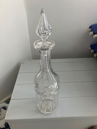 Antique crystal decanter - antique,