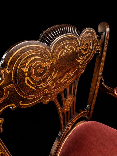 Edwardian antique inlaid - edwardian,