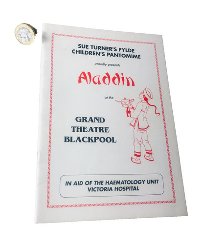 Theatre programme aladdin - theatre,