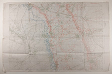 RARE WW1 TRENCH MAP entitled