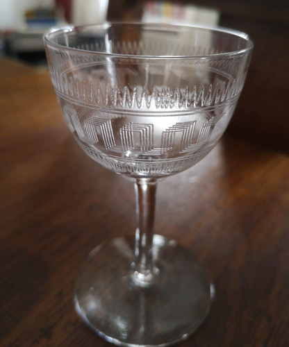 Antique victorian wine glass - antique,