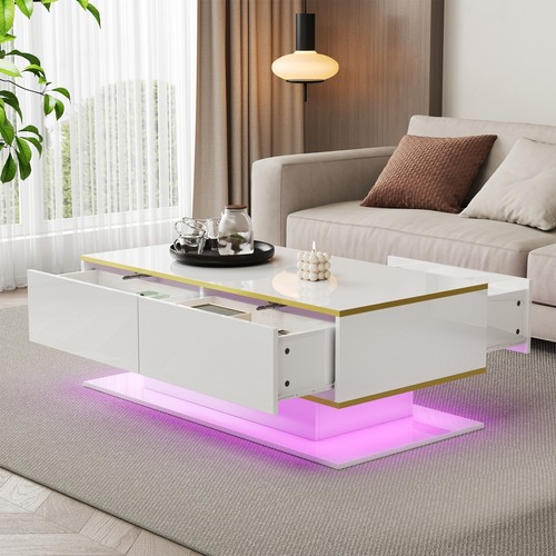 Modern high gloss white coffee - modern,