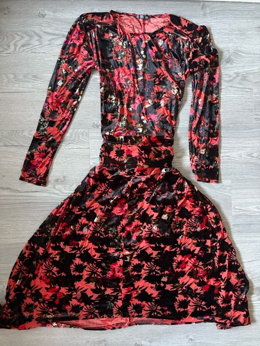 Zara velvet devore midi - zara,