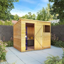 8x6 wooden garden shed overlap - 8x6,