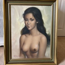 Painting Pilipino Girl Naked 1970’s