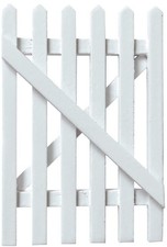 Dolls house white picket - white,