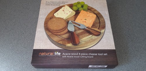 Acacia wood cheese - board, with