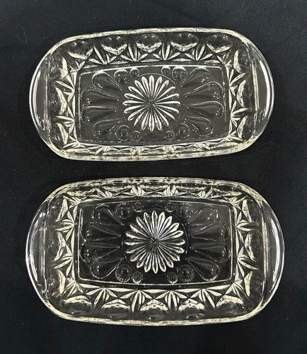 Vintage clear pressed glass - vintage,