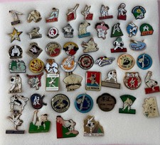 51 Assorted Martial Arts Pin Badges Judo Akido Karate etc.