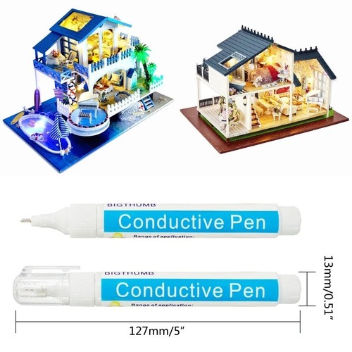 Silver conductive pen circuit - conductive,