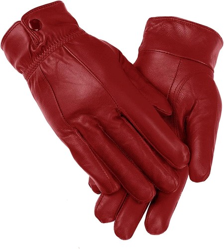 Womens leather gloves ladies - leather,