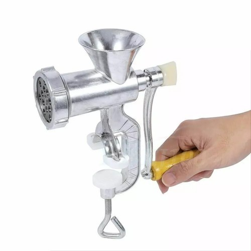 Manual meat mincer aluminum - manual,