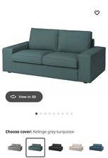 KIVIK IKEA Sofa - 2 Seater - Tirquois Grey