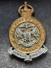 Rough Riders, City Of London Yeomanry , Original British Army Cap Badge.