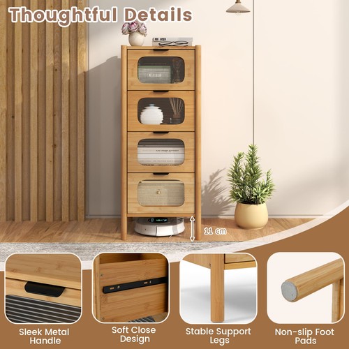 Cabinet fluted tempered - cabinet, w/fluted