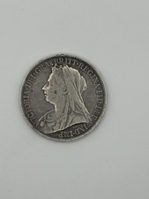 1900 British Silver Crown coin
