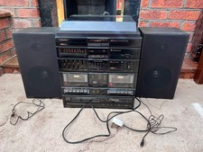 MATSUI MIDI65 Retro Vintage Hi-Fi System & Matsui Speakers Turntable Cassette CD