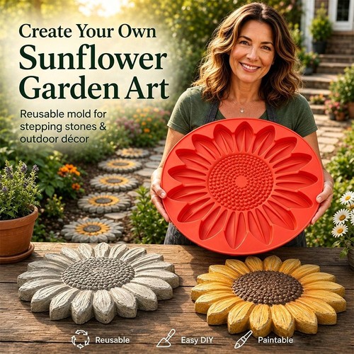 Reusable sunflower stepping - reusable,