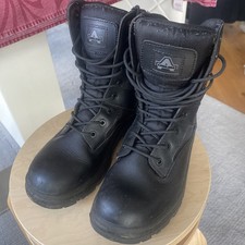 Black Leather British Assault Boot (UK Size 7 )
