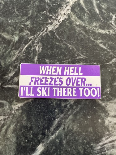 90s hell freezes over - freezes, ski