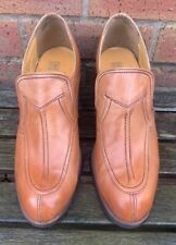 Royals By Timpson Vtg 1970s Tan Leather Shoes Size Uk 9 Rare Ladies