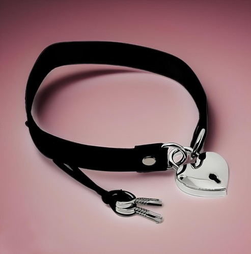 Sexy choker heart padlock - sexy,