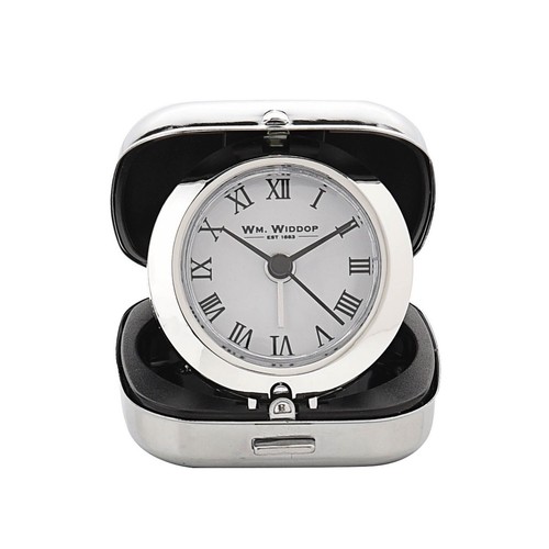 Silver fold alarm clock by - silver,