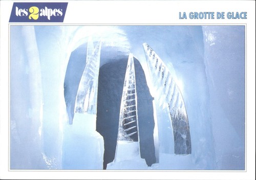 Vintage les alpes postcard - 2,