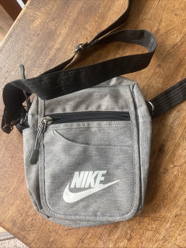 Grey canvas nike cross body - canvas,