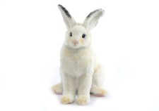 White Rabbit 15cmH Plush Soft Toy by Hansa - Authorised UK Stockist
