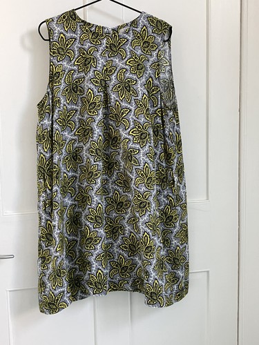Bennett linen shift dress - l, k