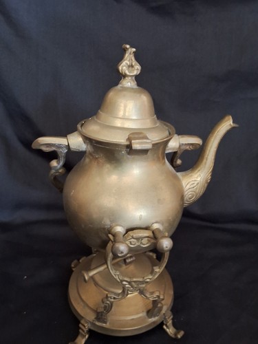Vintage brass samovar teapot - brass, samovar/