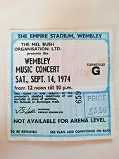 Vintage Concert Ticket. The