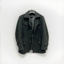 Mens Wool Short Trench Coat