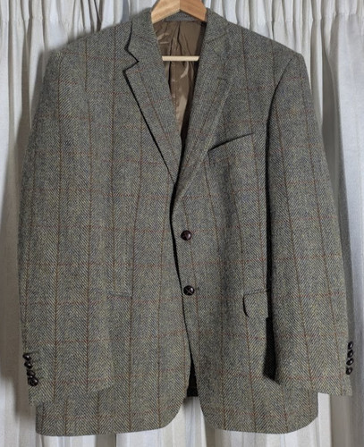 Harris tweed blazer jacket 42r - jacket,