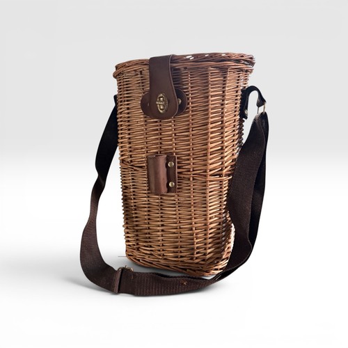 Vintage wicker two bottle - vintage,