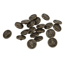 40Pcs Buttons Antique Bronze