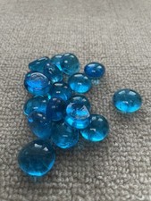 Blue Glass Pebbles