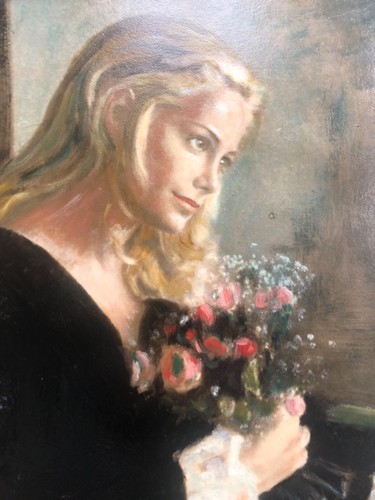 Mary varley original oil - varley,