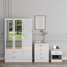 3 Piece High Gloss Bedroom