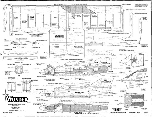Sig wonder flying wing - sig,