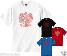 POLISH EAGLE T-SHIRT TSHIRT - POLSKA NATIONAL EMBLEM FOOTBALL